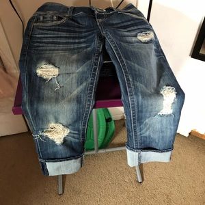 almost famous size 5 ripped distressed jeans